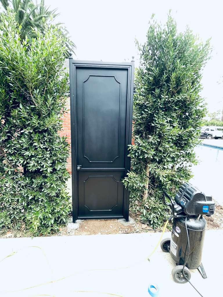 Custom ironwork installation at a residential property